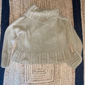 Vintage thrifted asymmetrical neckline knit sweater